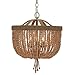 Eva 3 Light Jute Thread Bead Chandelier