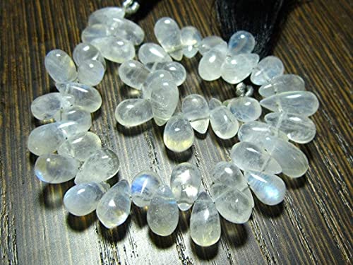 Pierre de lune en gouttes lisses pour créer des bijoux bohèmes et élégants au quotidien