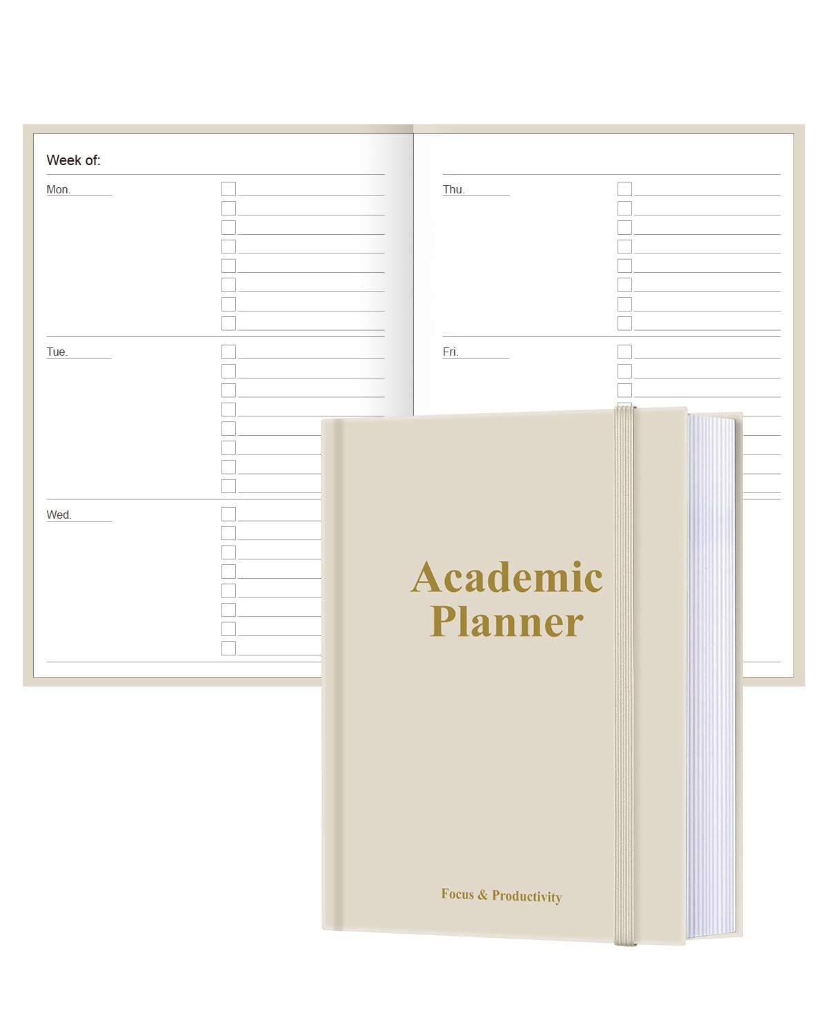 Academic Planner for 2026 or Anytime – A5 Undated Weekly Student Planner For Homeschool, High School, College & Nursing Students, 200 Pages, 5.8" x