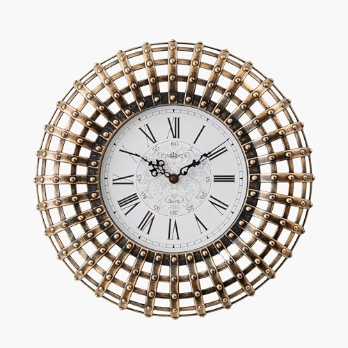 Image of Home Centre Corvus Mystic 3Pcs Decorative Mirrors and Wall Clock Set
