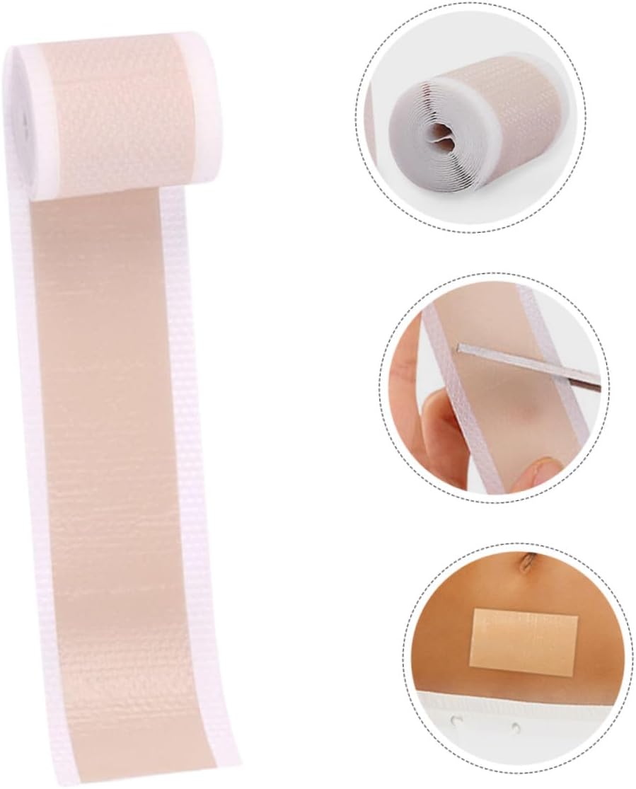 Beige Silicone Gel Scar Concealer Tape Roll Cuttable Invisible Skin