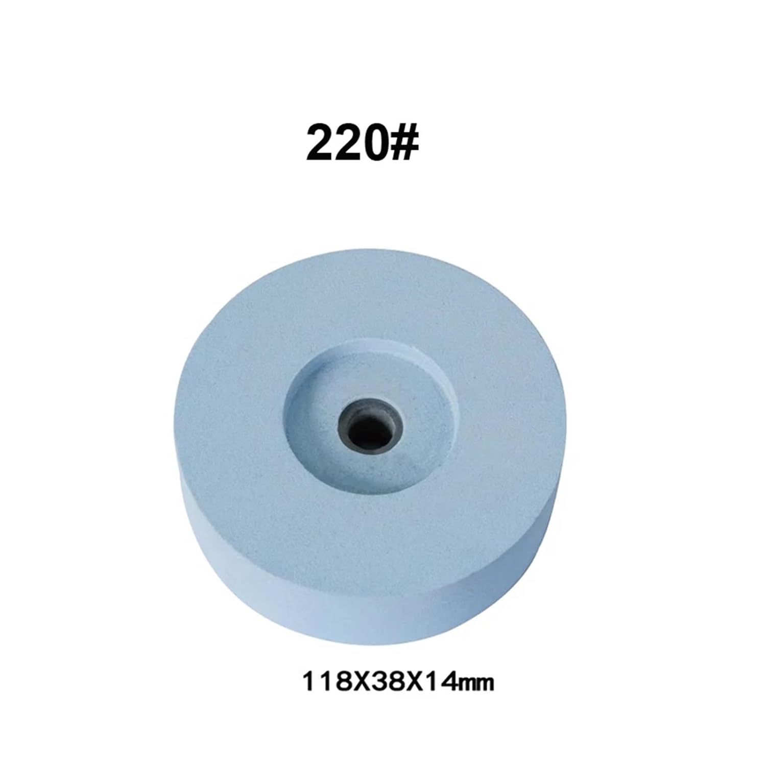 220/500 Grit Grinding Wheel Φ118*Φ14*38 Whetstone for 5 Inch Water-Cooled Sharpener(500 grit Flat Mouth)