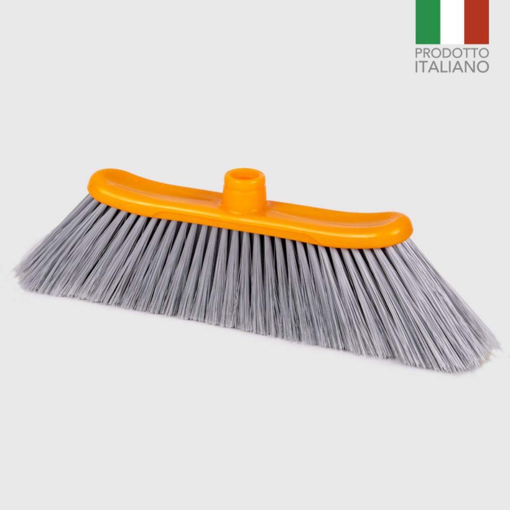 La Briantina Scopa per Interni Superissima 40 cm Setole Piumate Semi Rigide Attacco Universale