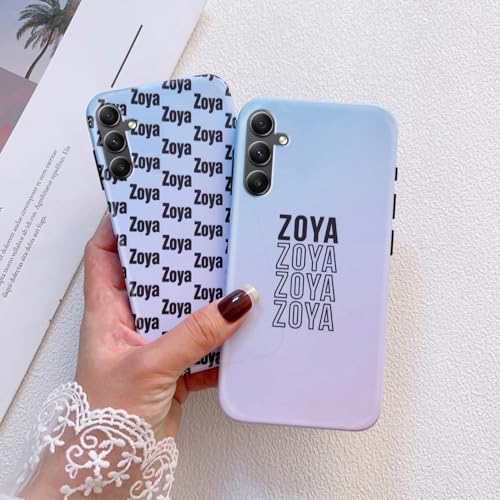 Image of COLORflow Back Cover Compatible with Samsung Galaxy A34 5G | Ombre Color Customized | Glossy Armoured Bumper with Camera Protection Back Cover Compatible with Samsung Galaxy A34 5G