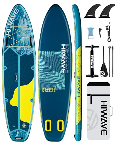 開封済み未使用 SUPボード Hiwave  11 x 34 x 6 Hiwave Inflatable Stand Up Paddle Board 11'*34”*6” Sup Board