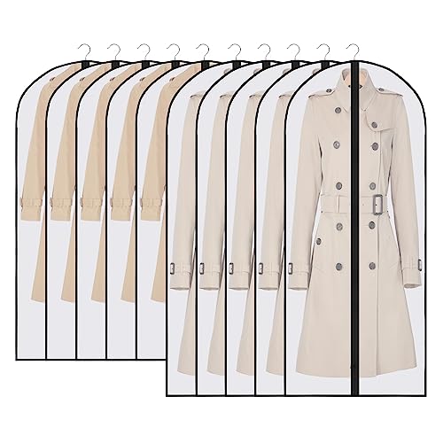 Bolsas para Guardar Ropa, Ouinne Juego de 10 Bolsas con Cremallera para Armario Bolsas Plastico Idea...