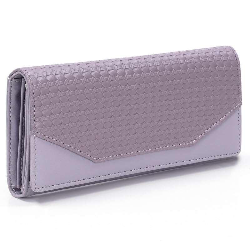 Salaar Leather Women's Hand Clutch Wallet Purse Trendy Lock Closure I Phone Holder I 4 Cards Pocket-picture-33