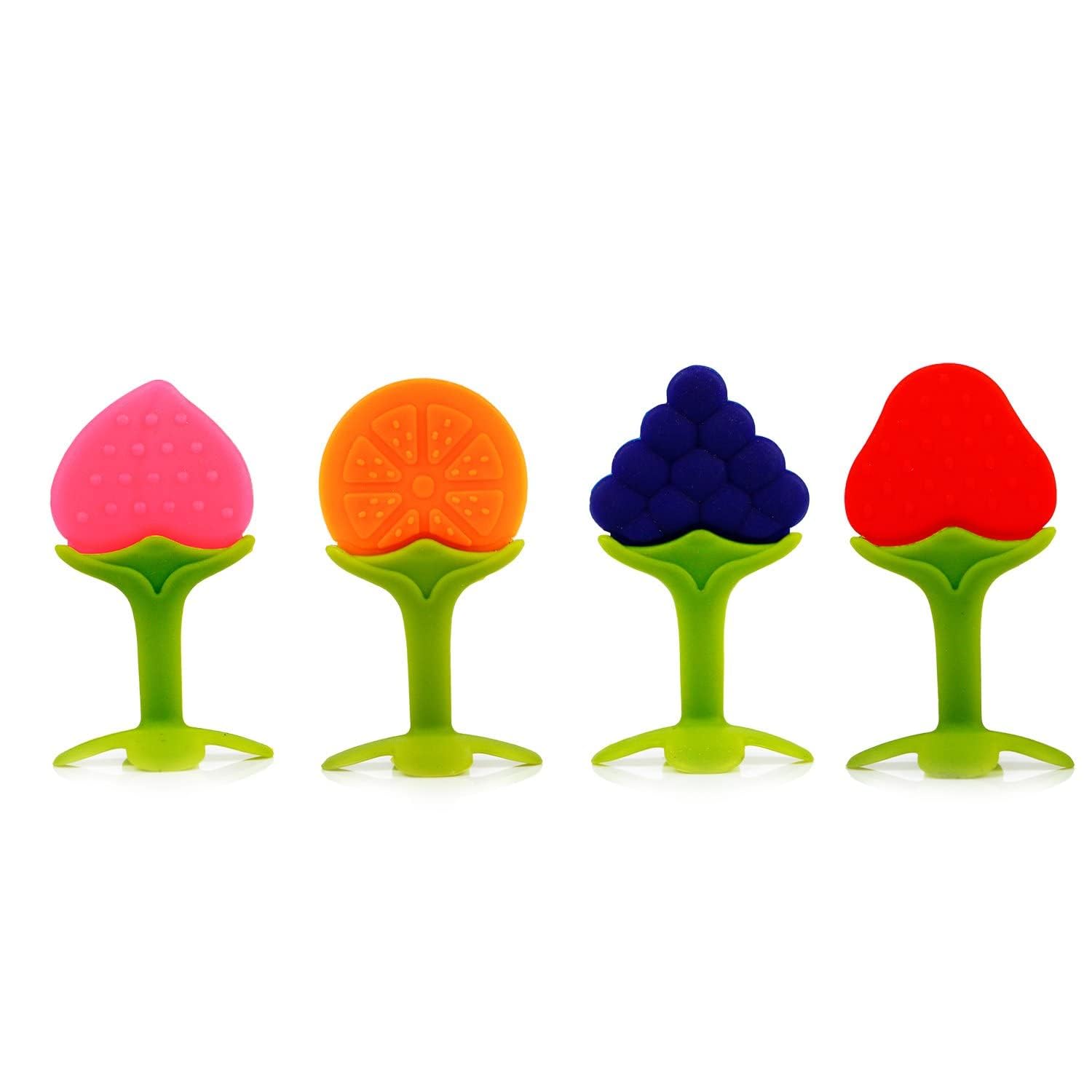 Baby Teething Toys for Newborn Infant, BPA Free Safe Silicone Fruit Baby Teethers/for Babies 0-6 Months/ 6-12 Months (1PCS)-image-40