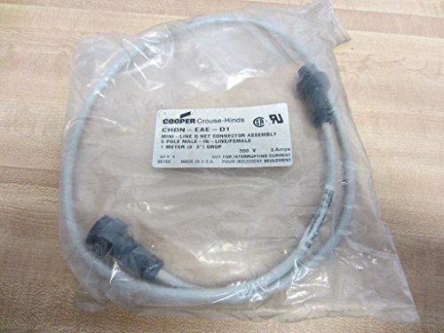 CROUSE HINDS CHDN-EAE-D1 Cable Assembly Device NET 300V 3AMP 1METER