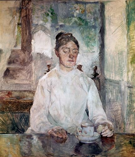Impressions d'art de Toulouse Lautrec la mère de l'artiste toile premium 60x90cm