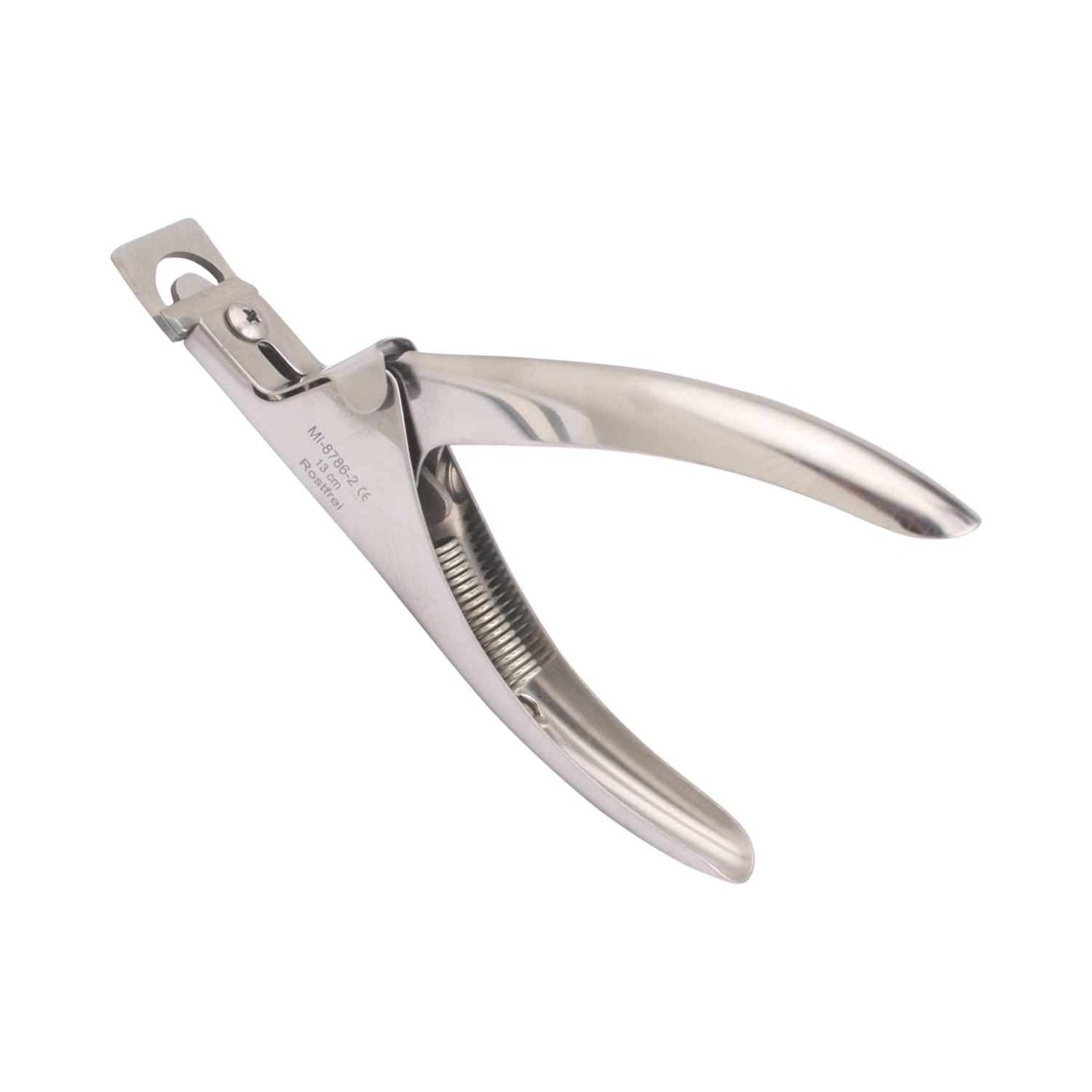 Masako Tipcutter - Metall - zum Kürzen von künstlichen Nägeln, Tip Cutter für Nageltips Kunstnägel, Nagelstudio - rostfrei, Edelstahl