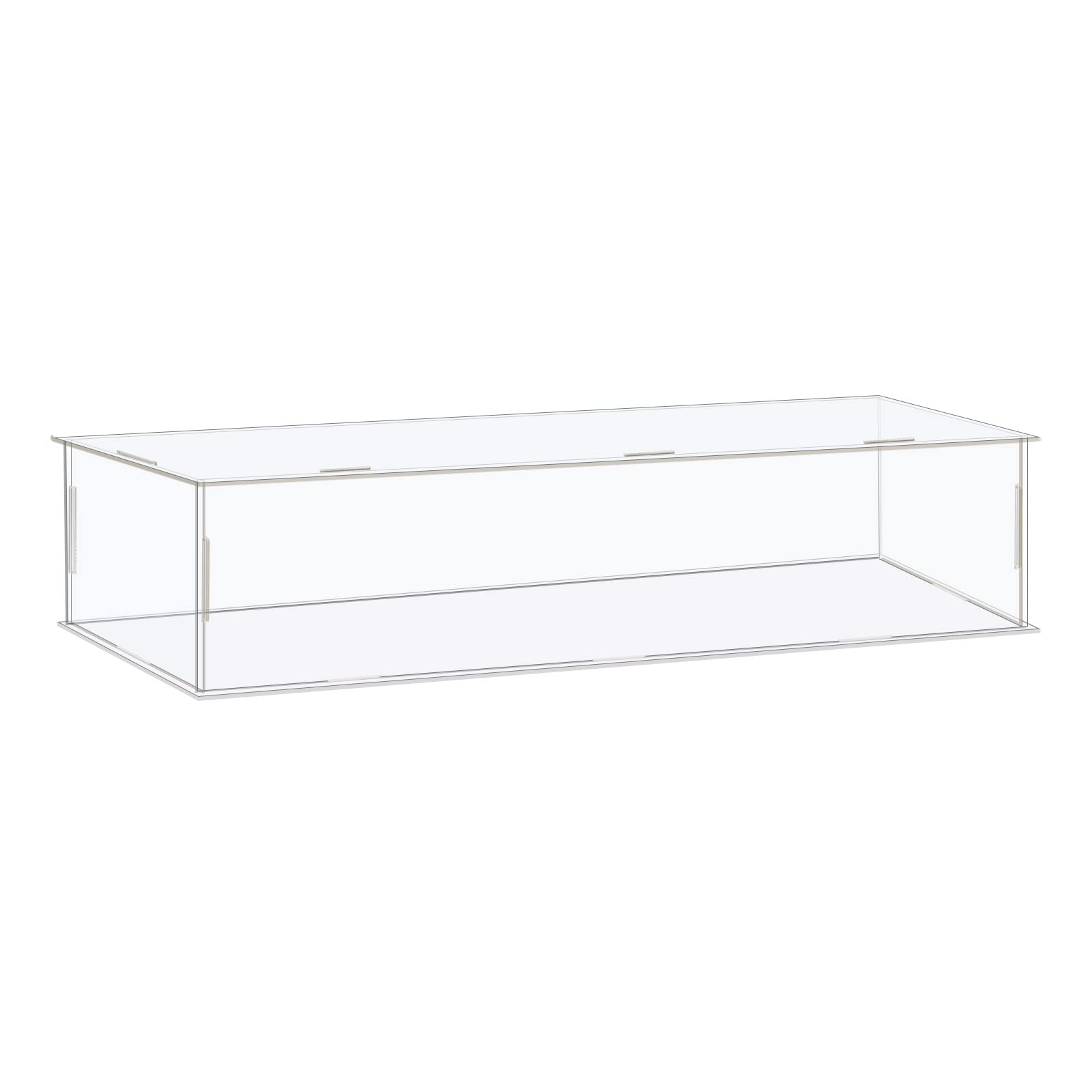 Muiltvoe Acrylic Display Case Box Clear Dustproof Protection Showcase 36x26x26cm for Collectibles Display