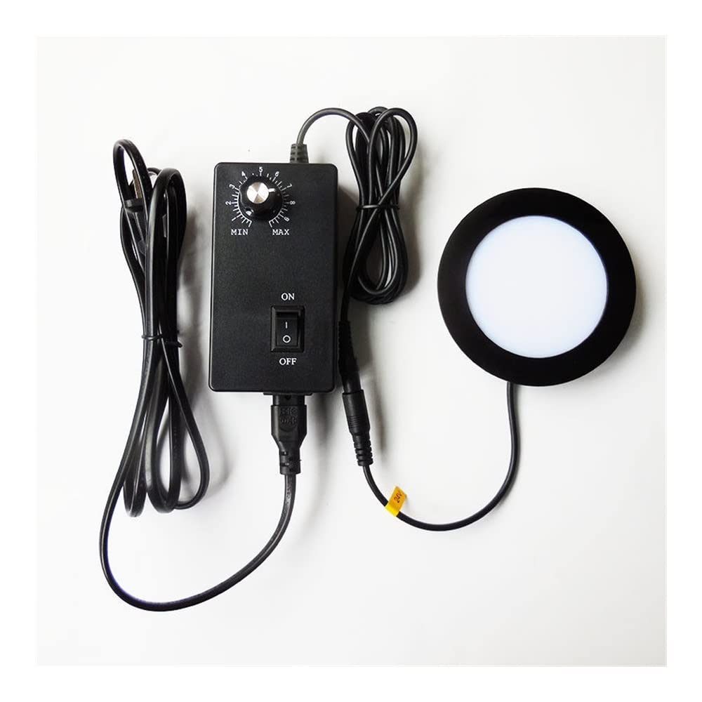 Mikroskop Okrągłe źródło lampy LED mikroskop 50-75 mm stereofoniczny mikroskop biologiczny Dolna lampa podświetlenia LED Okrągłe źródło światła 90V-240V (50 mm)