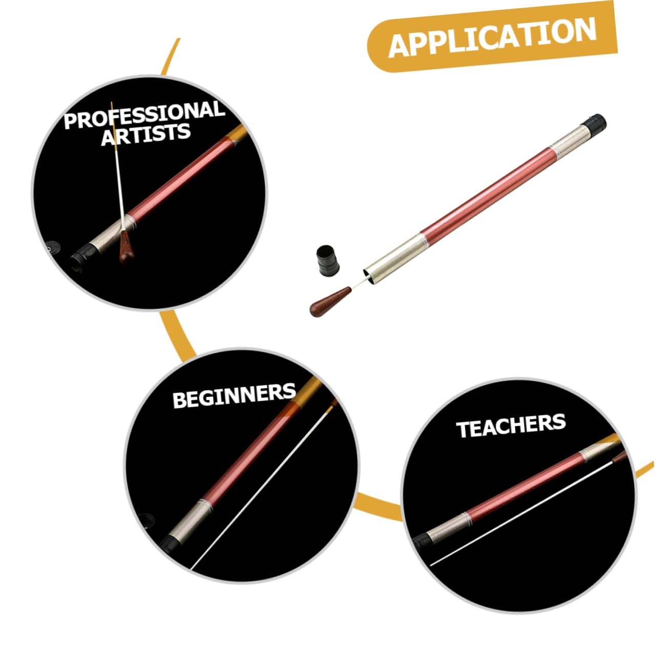 GLSTOY Senior Marching Band Music Wooden Handle Perfect for Outdoor Performances Durable Construction