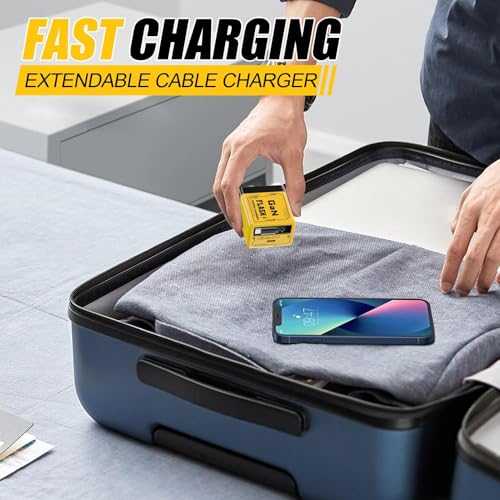 Chargeur USB C rétractable 35W rapide pour téléphone portable et tablette Android iOS - 2