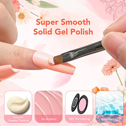 Joslove 1 Pcs 8G Neutral Pudding Gel, Nude Solid Gel Nail Polish Crème Manicure Palette Home Diy Nail Art Gift For Women Holidays #TOP3