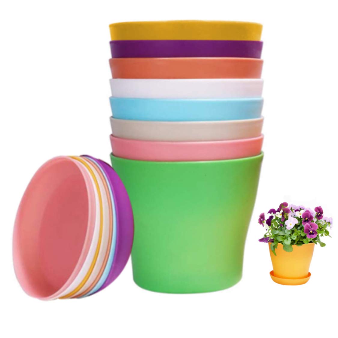 スポット模様 グリーン プラスチック植木鉢 スポット模様 グリーン プラスチック植木鉢 スポット模様 グリーン