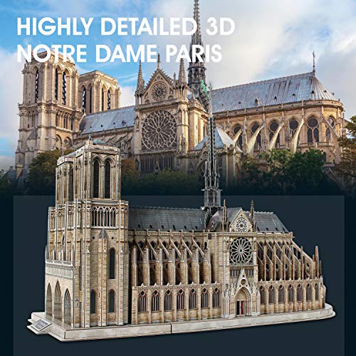 3D Puzzles For Adults Moveable Architecture Model Large Notre Dame De Paris Puzzles For Adults Children, Building Model Kits Craft Toys, 293 Pieces #TOP3