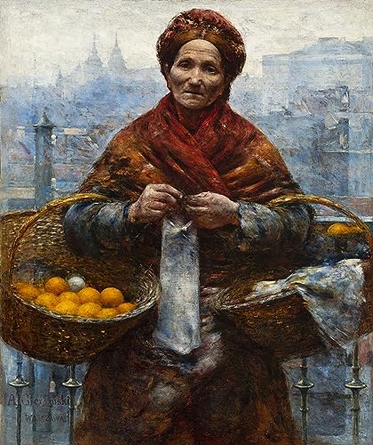 Tableau Femme Juive Gierymski de Qualité Premium en 60x90cm
