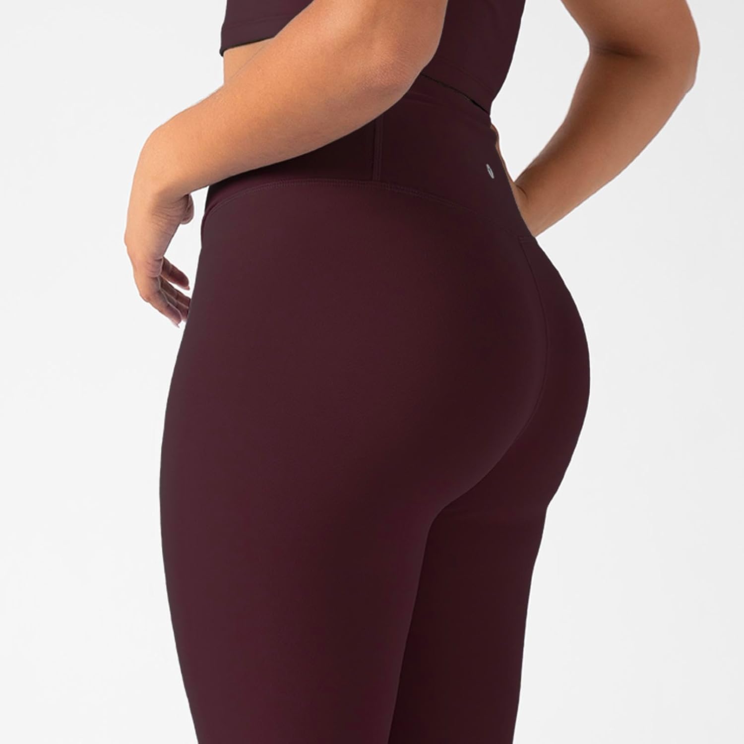 YITTY Active Women's Ultraluxe High-Waist Legging, Athleisure, 4-Way-Stretch, Burgundy, XXL/1X, Regular | 27" Inseam - Image 4