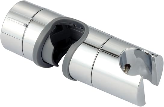 Adjustable Shower Head Holder for Slide Bar Slider Clamp Bathroom Replacement,Universal 18-25MM O.D. Rail Head Bracket Holder A