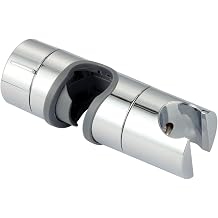 Adjustable Shower Head Holder for Slide Bar Slider Clamp Bathroom Replacement,Universal 18-25MM O.D. Rail Head Bracket Holder A