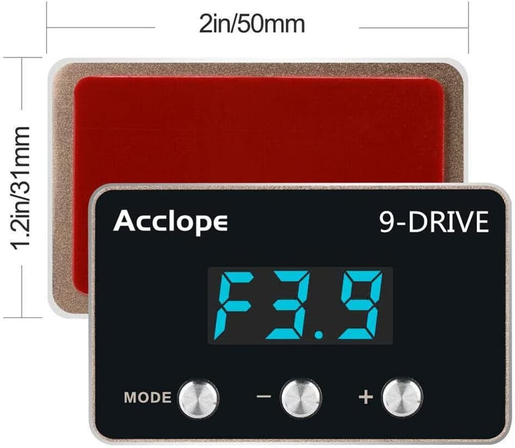 Bautonery LED Electronic Throttle Response Controller 9 Drive Mode Gas Pedal-Racing Accelerator Pedal Booster Compatible With Lexus GX RX Toyota FJ Cruiser Fortuner Hilux Tacoma Sequoia Sienna Blue