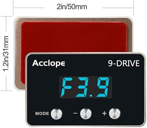 Miniatura 2 de Bautonery - Controlador electrónico de respuesta del acelerador de 9 unidades LED de gasolina, pedal de acelerador de carreras compatible con Buick