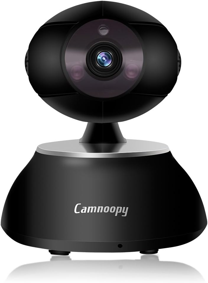 720P Wireless Pan Tilt IP Camera Indoor, Camnoopy Wifi Baby Monitor Remote Home Security IP Camera P2P Surveillance Camera with Two-Way Audio Linkage Alarm Night Vision Support iOS Android PC Devices