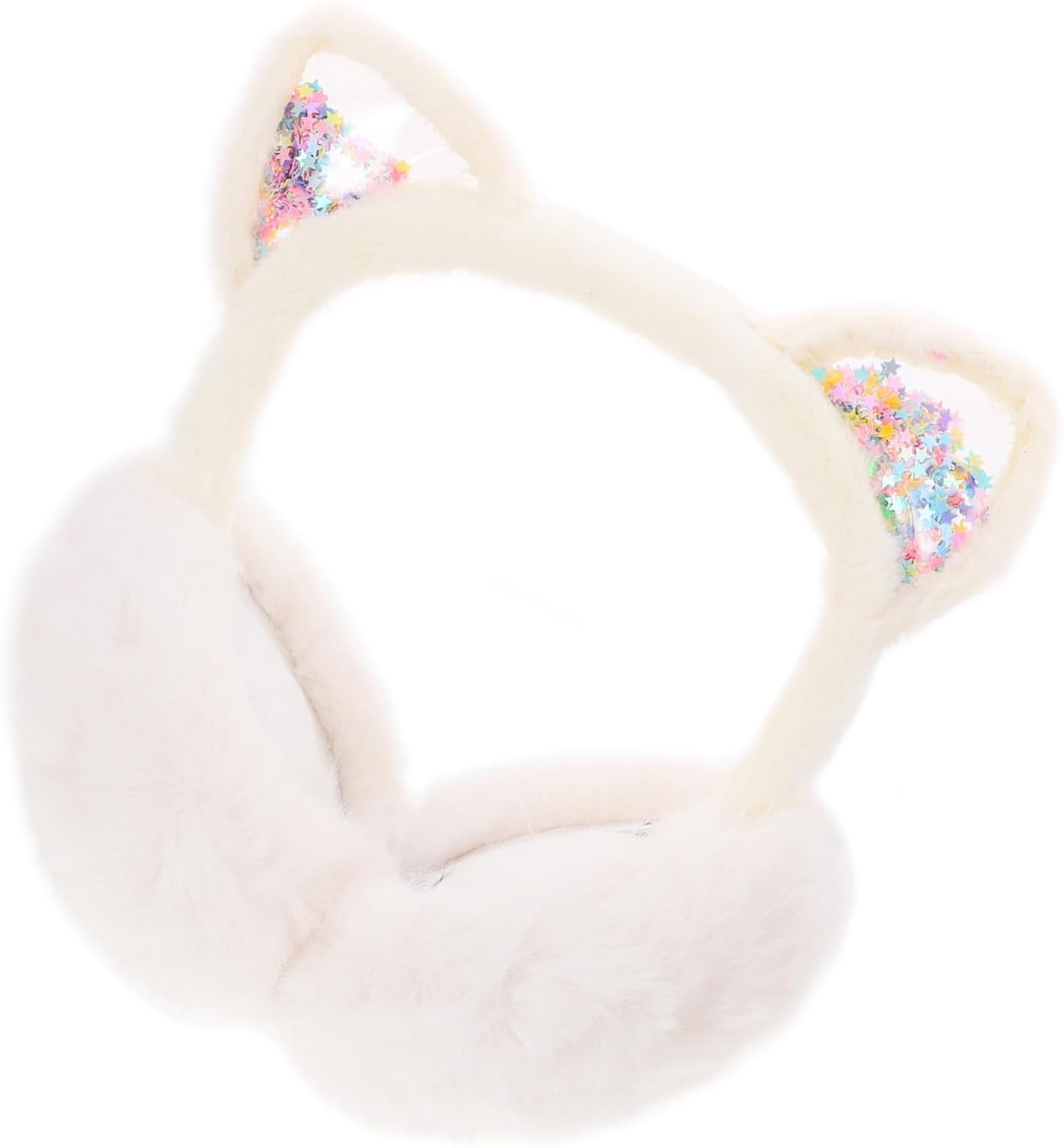 Kitten Earmuffs Thermal Ear Covers for Outdoor Activities Soft Plush Cat Ear Warmers for Winter Sports Boys and Girls