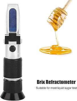 Refractometer Handheld Refractometer 0-50% Sugar Test Range Hydrometer with Auto Temperature Compensation Science Lab Refractometers