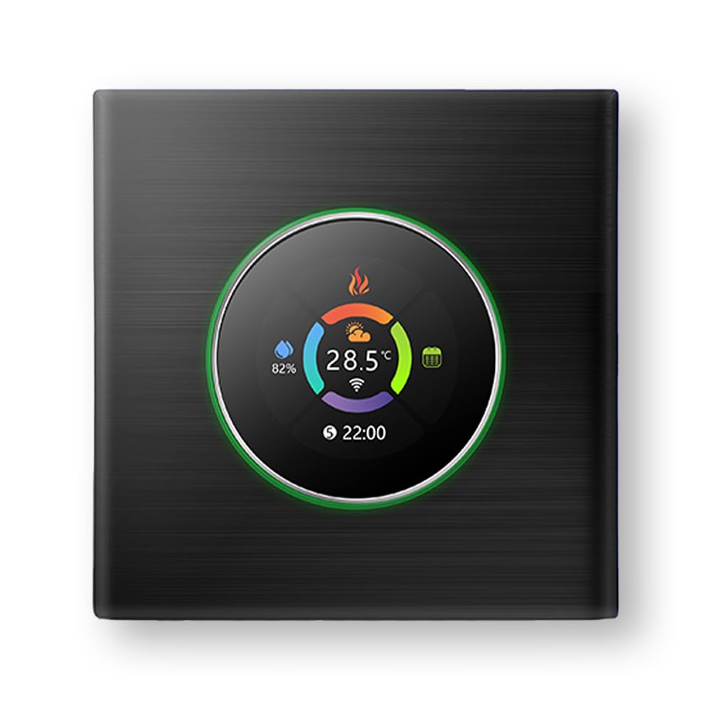 MelkiSmart Wi-Fi Thermostat – 7000 Series Programmable Touchscreen Thermostat for Heating or Air Conditioning – Remote Control from Mobile Phone Compatible with Alexa, Google Home, Apple