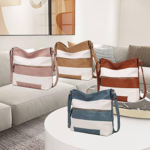 Image of MKF Collection Shoulder Bag for Women, Vegan Leather Top-Handle Hobo Bag Handbag Purse