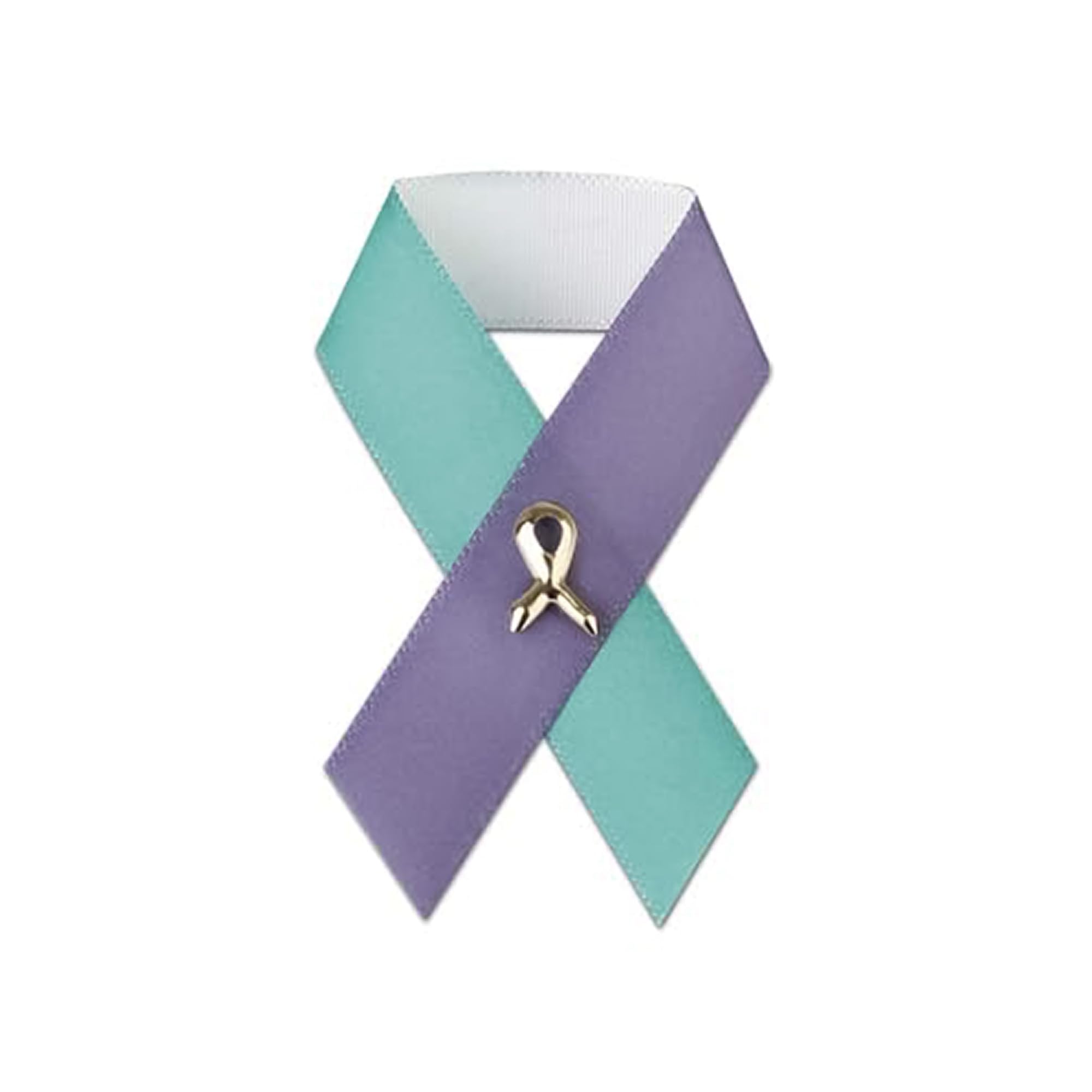 1/2/5/10/25/50/100pcs Satin Awareness Ribbon Pins (Pick your color), for Cancer &amp; Disease Awareness, Bulk Quantities for Fundraising, Events, Gift Giving