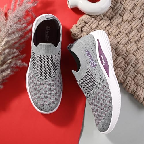 Image of Birde Women Knitting Upper Women PVC Casual Shoes for Women Walking Shoes