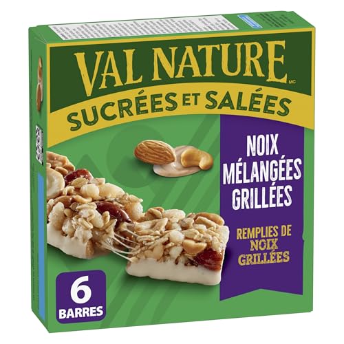 NATURE VALLEY Roasted Nut Sweet and Salty Granola Bars, No Artificial Colours, No Artificial Flavours, Made with Whole Grain Oats, Snack Bars, Pack of 6 Granola Bars, Loaded with Roasted Nuts - Image 3