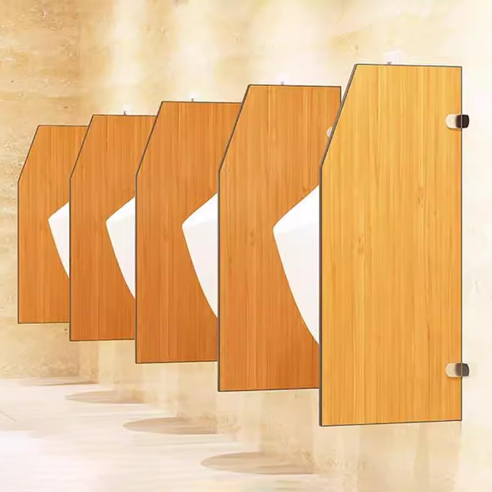 Men's Restroom Privacy Screen Partition Protection Screen with Stainless Steel Accessories, Bathroom Partition Board Urinal Partition Board, 1 Piece Privacy Screen Baffle,A