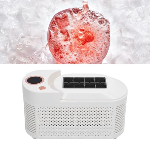 AUNMAS Tragbarer Automobil -Eismaishersteller, Kompakte Arbeitsplatte Eismaschine für Wohnheimbürocamping (EU-Stecker)