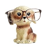 FLYING BALLOON Cute Dog Animals Shaped Resin Spectacles Holder Shelf Coin Bank Home Decoration Best