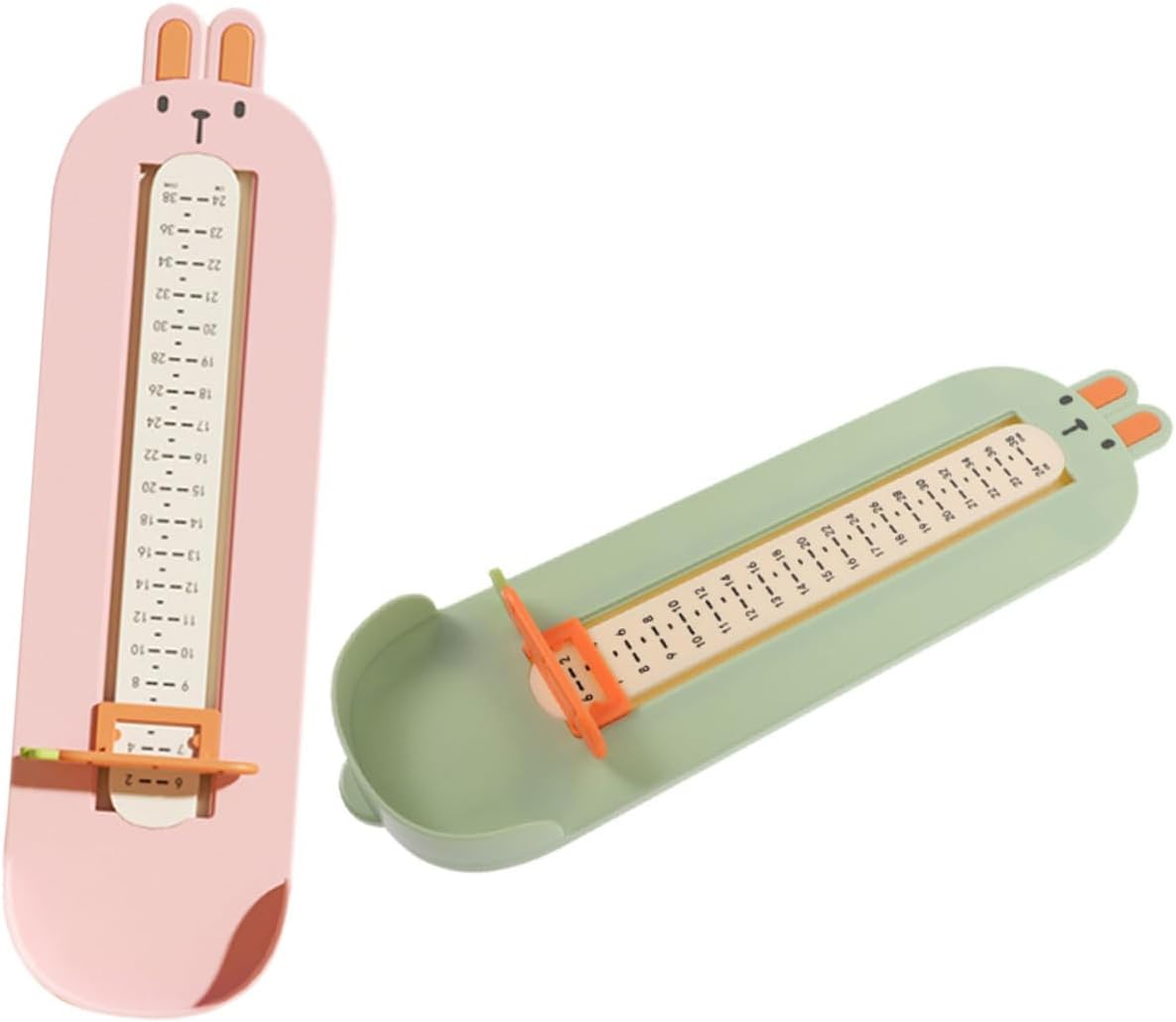 2pcs Toddler Foot Measuring Device Shoe Size Ruler Feet Measuring Ruler For Kids Infants Foot Gauge Measurer Tool For Children Shoe Home Use