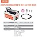 VEVOR Air Hydraulic Pump, 10,000 PSI 1/2 Gal Reservoir, NPT 3/8