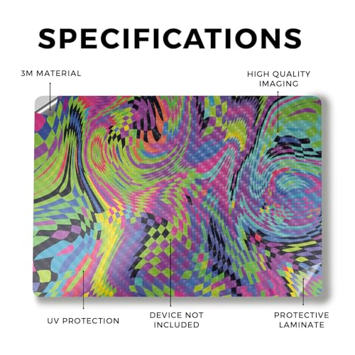 Image of Carbon Fiber Laptop Skin Compatible with Alienware M18 R2 (2024) - Dancefloor Trip - Premium 3M Vinyl Protective Wrap Decal Cover - Easy to Apply | Crafted in The USA by MightySkins