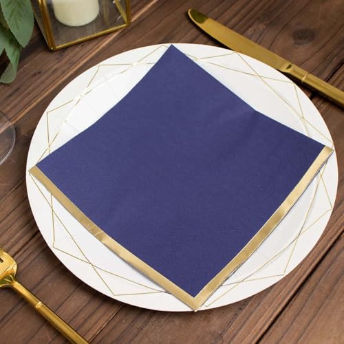 Servilletas Efavormart Navy Blue pack 50 unid 6.5x6.5 in miniatura 4