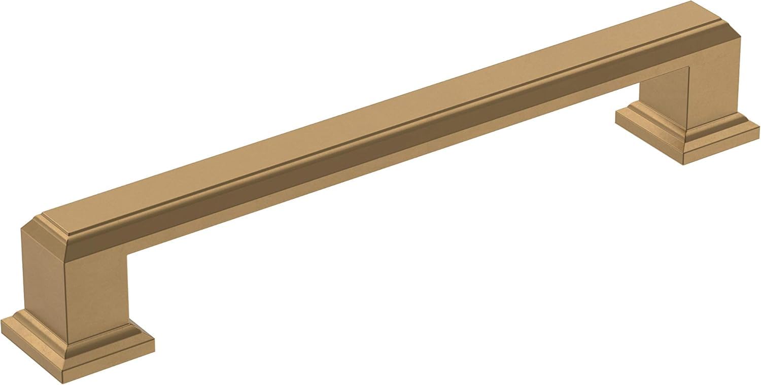 Amerock | Cabinet Pull | Champagne Bronze | 5-1/16 inch (128 mm) Center-to-Center | Appoint | 1 Pack | Drawer Pull | Cabinet Handle | Cabinet Hardware