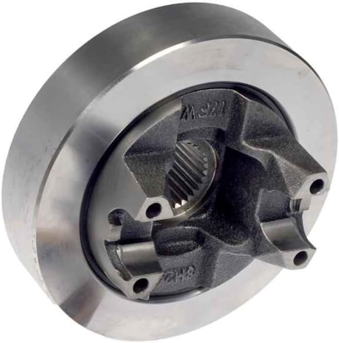 KarParts360 For GMC Sierra 2500 HD/3500 2001 02 03 04 05 2006 Differential Pinion Yoke | Steel; Rubber | Gray Color | 37 Millimeters Inside Diameter | 4 Mounting Hole | Replacement For 12471501