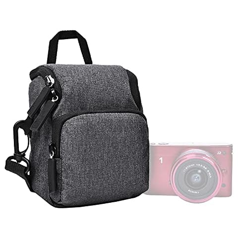 FOSOTO Waterproof Camera Bag Cases Compatible for Canon PowerShot G7X G9X SX740,Nikon A900 A10,Sony RX100 IV A6000,Fujifilm Instax Mini 11 / Mini 9 Travel Camera Bags with Removable Shoulder Strap Cover