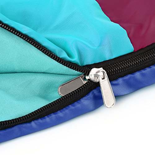 Kids or Children’s Junior Sleeping Bags – Polyester Ultralight Sleeping Bag for Camping & Hiking – Withstands Extreme Temp. of 32-60°F – Includes Backpack for Storage & Carrying