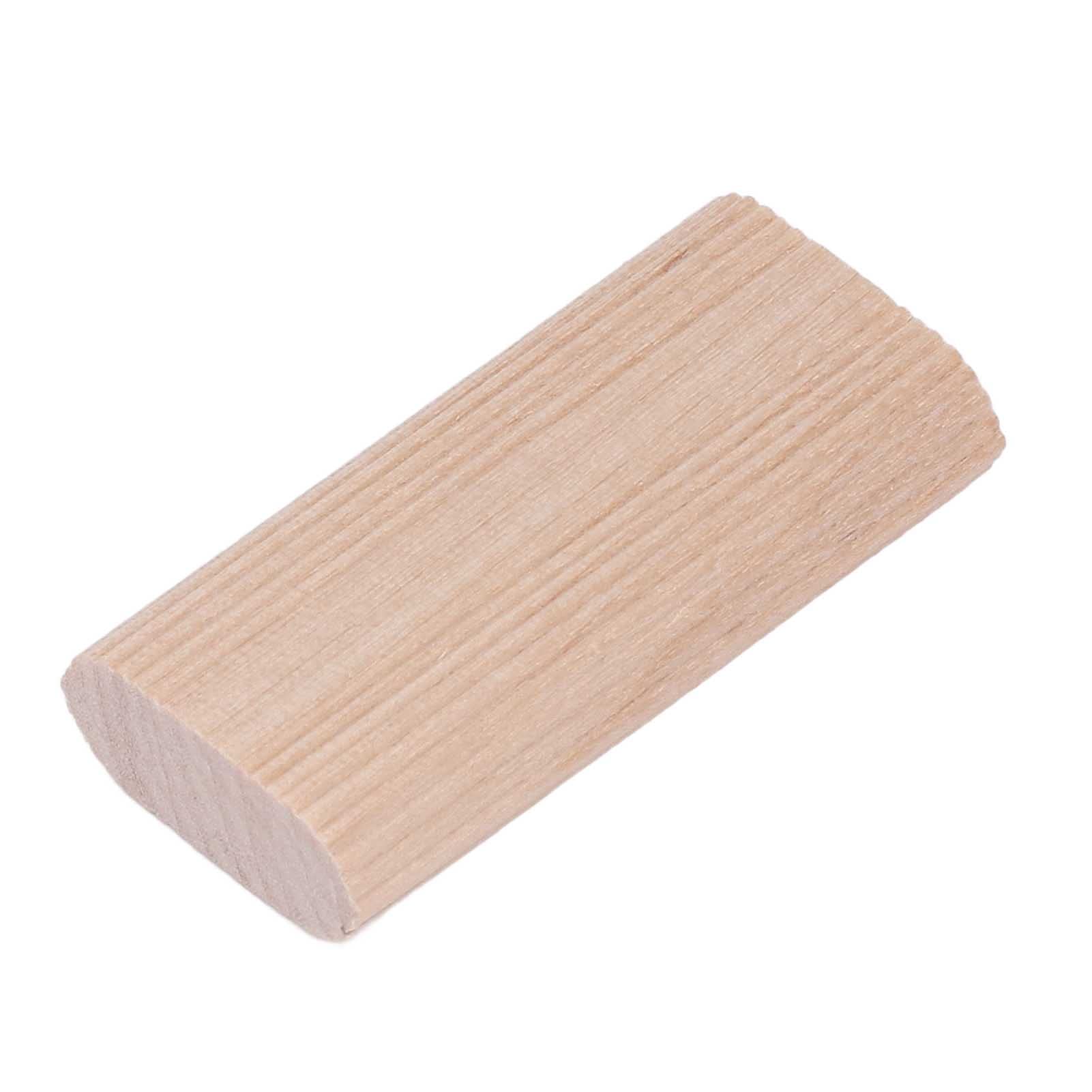 50 Uds. De espiga de domino, Taco de pasador de madera de haya, bloque de pasador de inserto de haya, punta de madera maciza para empalme de muebles de carpintería(10 * 24 * 50MM)