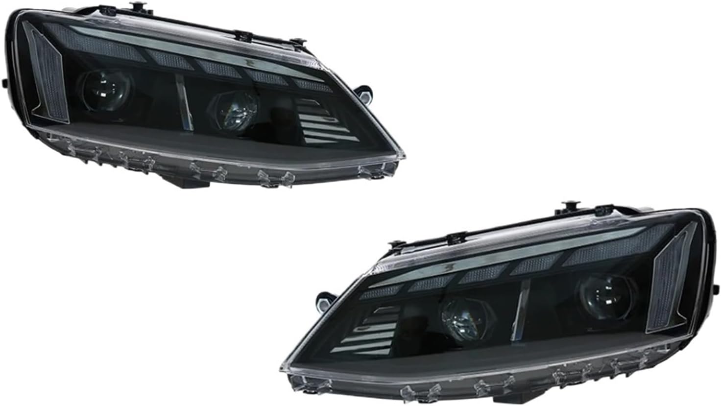 AKD Car Styling Design LED Headlight Projector Lens Dynamic Signal DRL Auto Accessories Compatible With Jetta mk6 Headlights 2011-2019 RS5