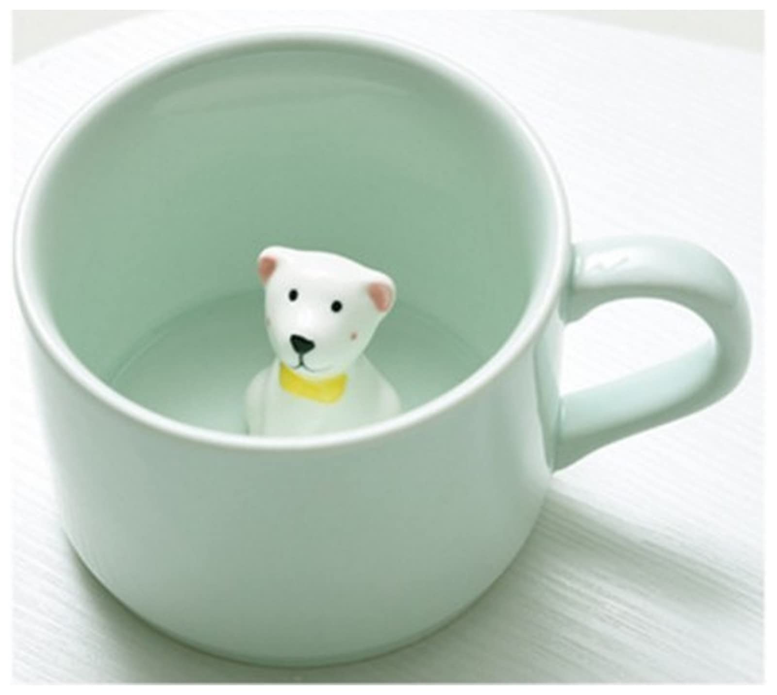 MRKU Tasse à café créative en céramique avec Motif Animal Mignon, 220 ML, idéale comme Cadeau d'anniversaire ou comme Cadeau de Noël